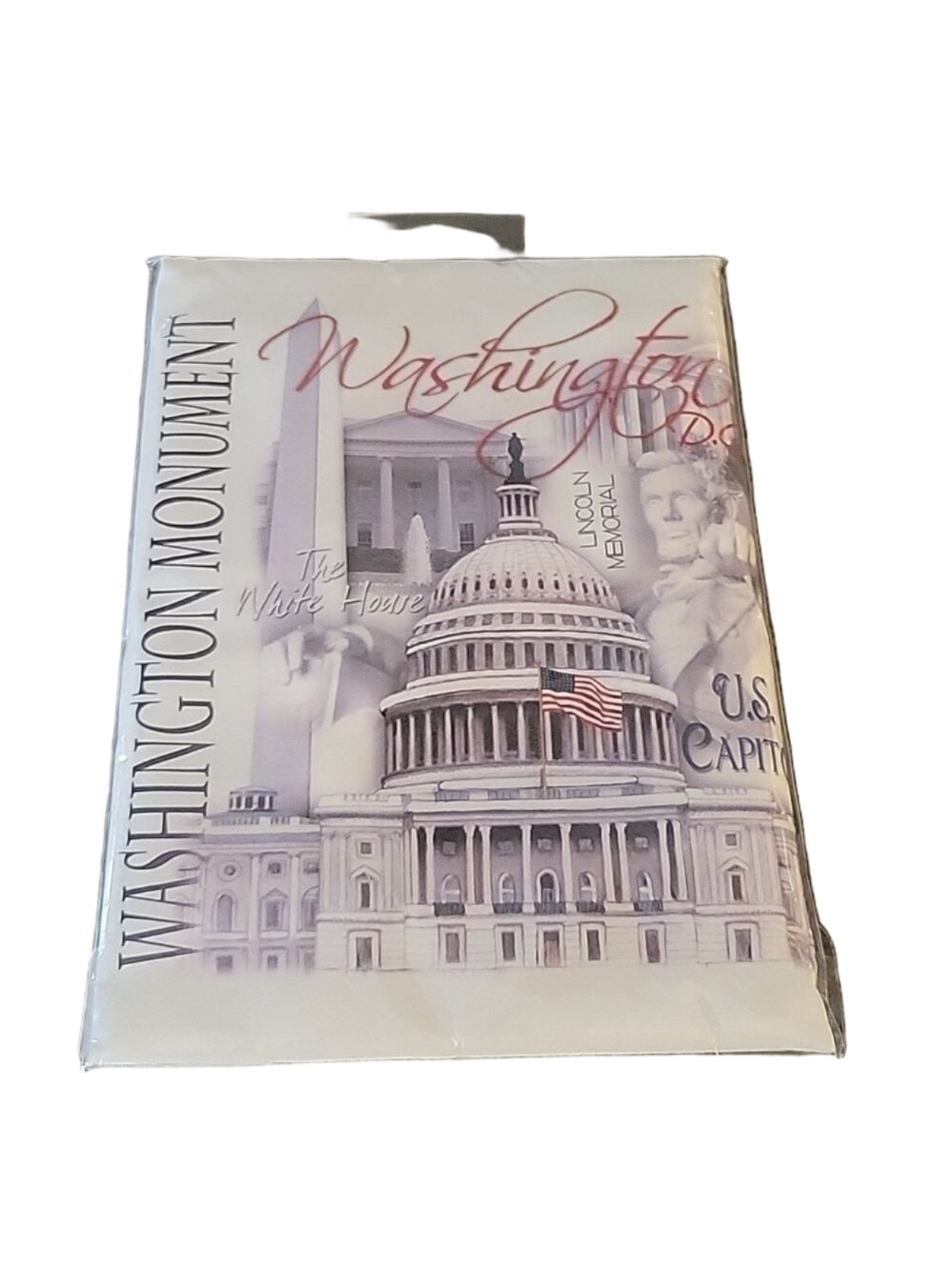 Washington, D.C., Souvenir Flour Sack Towel, 30" X 30", Vintage